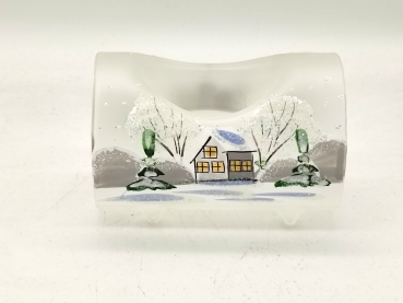 Preview: Teelichthalter für 1 Licht in Weiß